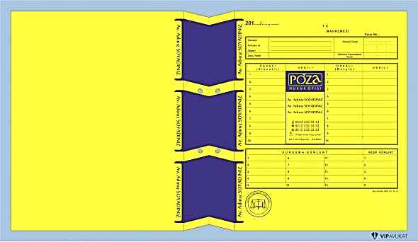 Avukat Adliye Dosyası AD506SB