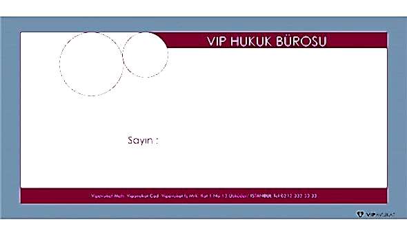 Avukat - Hukuk Bürosu Diplomat Zarf ZRF804